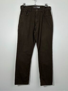 Carhartt Rugged Flex Relaxed Fit Canvas 5-Pocket Work Pants Brown 31x32